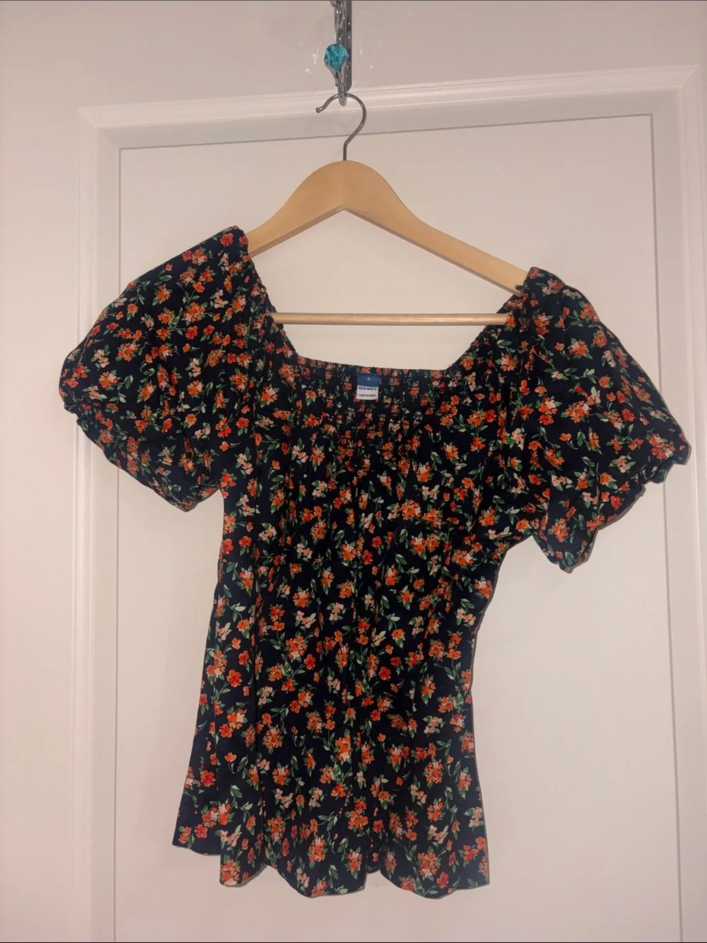 Old Navy Black Floral Top